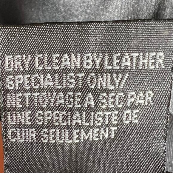 Ambition New York Black Leather Button Up Jacket Size S - Picture 11 of 13